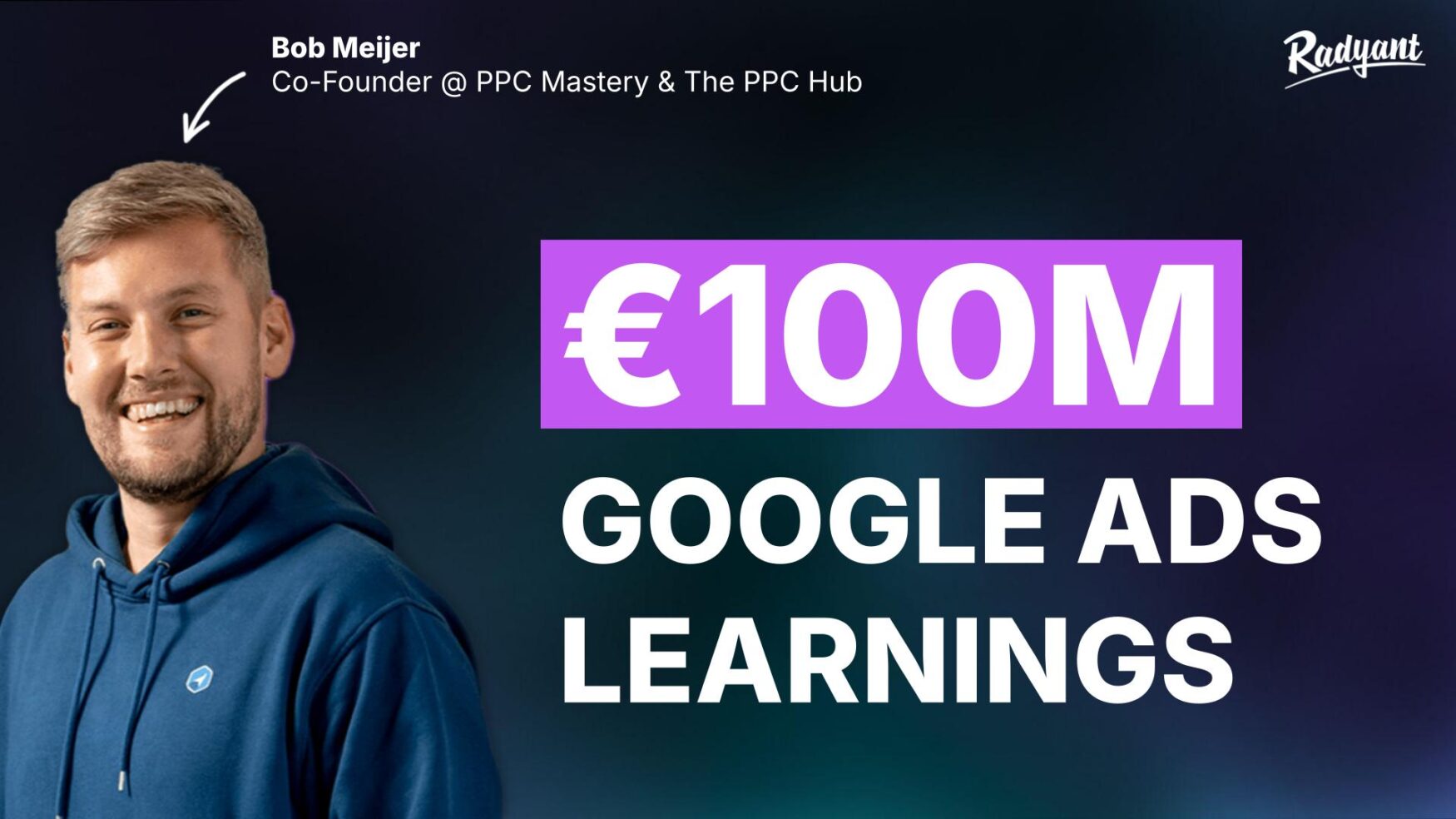€100M GOOGLE ADS LEARNINGS | Bob Meijer, Co-Founder @ PPC Mastery